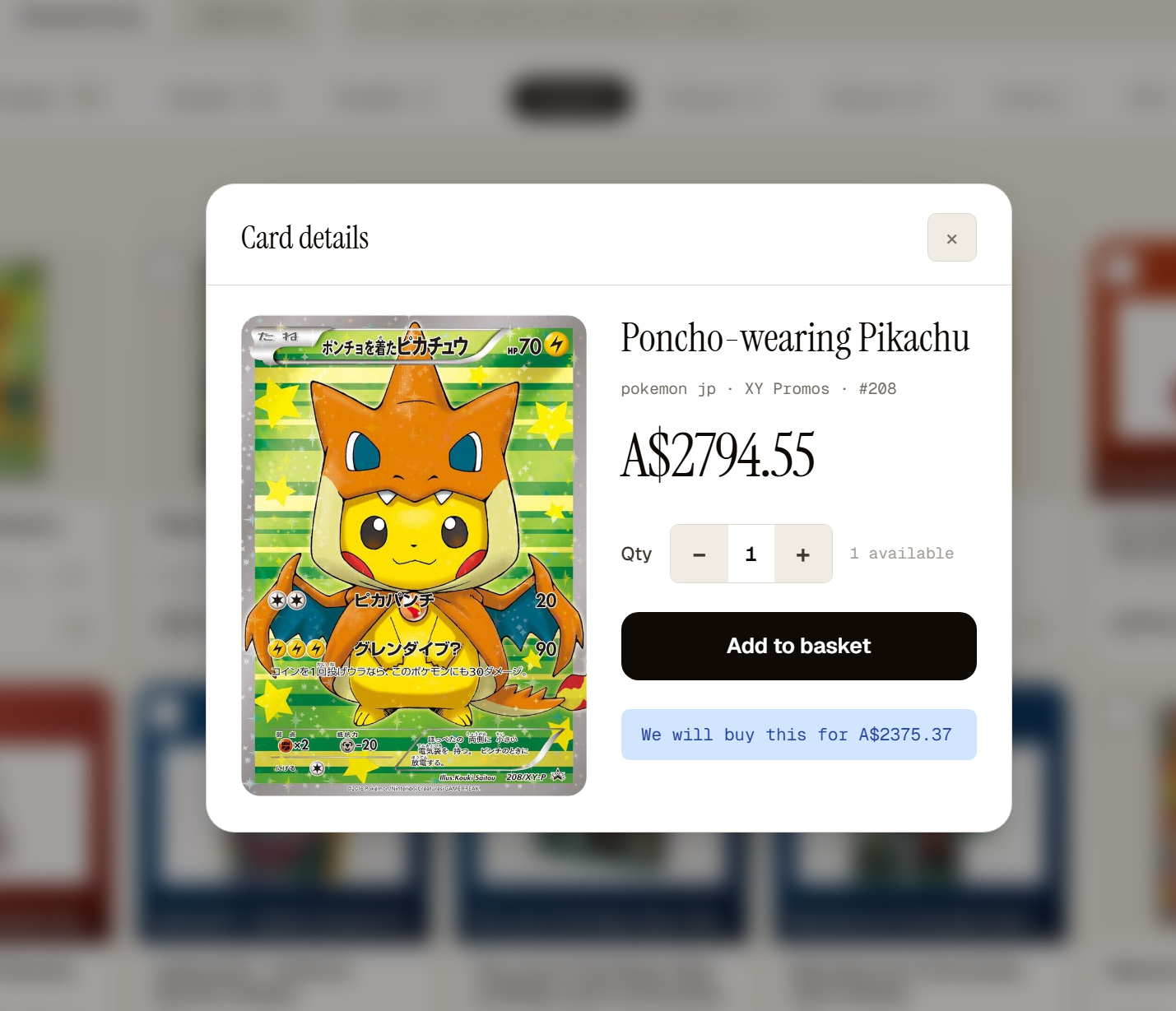 Smart buylist — auto-priced card submissions with customer CRM