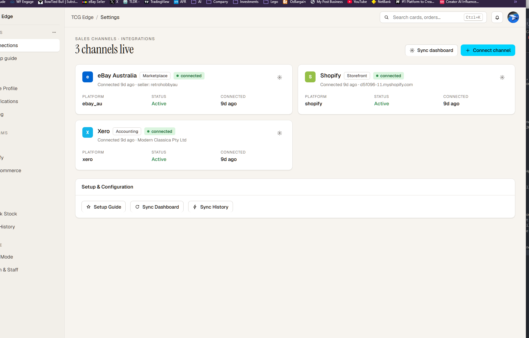 Inventory sync — real-time multi-channel stock management
